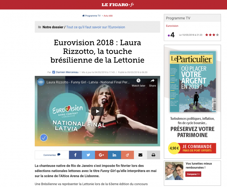 FEAT. @LE FIGARO. FR | Laura Rizzotto